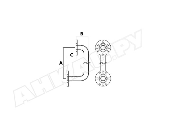 Фланцевая трубка Piusi 205 мм, R13251000
