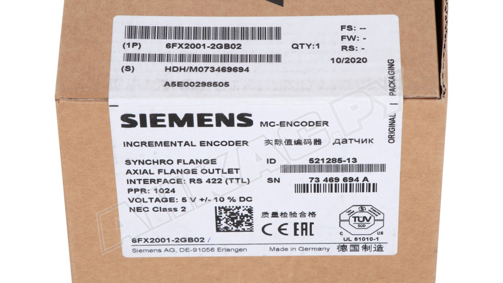 Инкрементальный энкодер Siemens, 6FX2001-2GB02