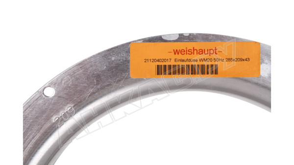 Впускное сопло Weishaupt 285 x 209 x 43 мм, 21120402017