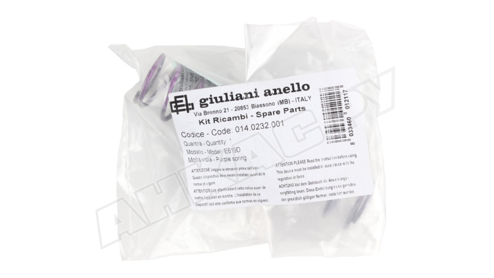 Пружина фиолетовая Giuliani Anello 25-80 мбар E619D