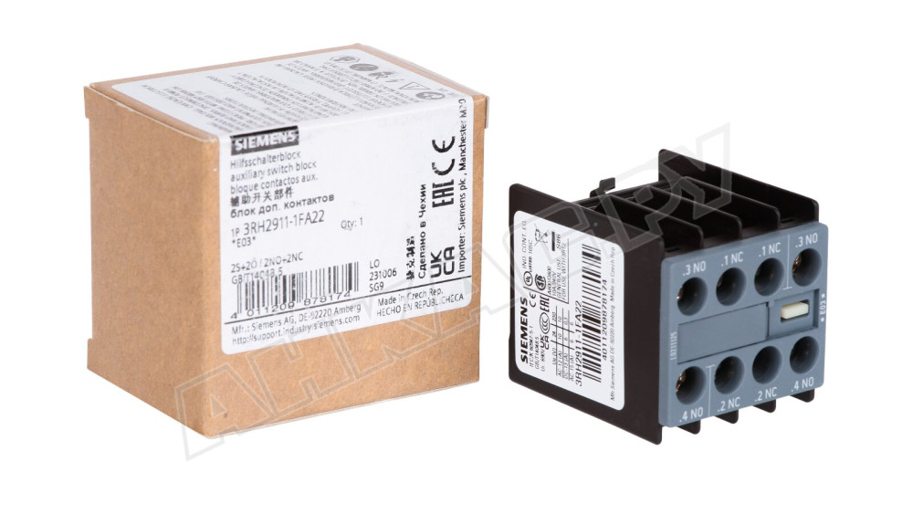 Блок дополнительных контактов Siemens Sirius, 3RH2911-1FA22