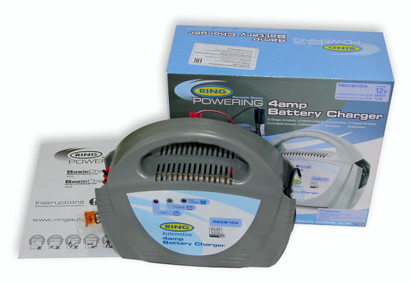Зарядное устройство 12V, 4A, Ring Automotive RECB104
