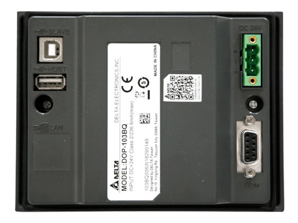 Панель управления, TFT 4.3", 480x272, ARM Cortex-A8 800MHz, ROM 256MB, RAM 256MB, 2xCOM RS232/485/422, USB, RTC