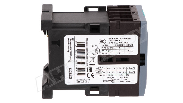 Контактор Siemens 3RT2016-1AF02