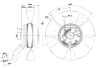 Вентилятор осевой промышленный Ebmpapst A2E200AF0515