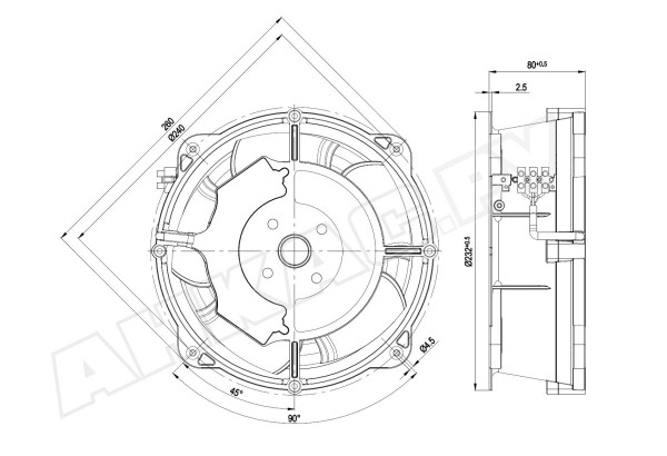 Вентилятор осевой промышленный Ebmpapst W2E208-BA20-01