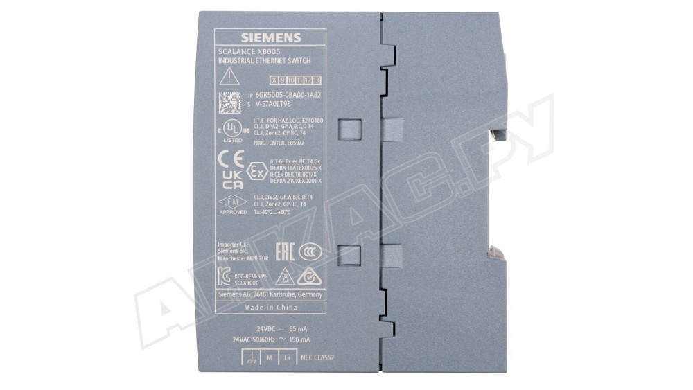 Неуправляемый сетевой коммутатор Siemens Scalance XB008, 6GK5005-0BA00-1AB2