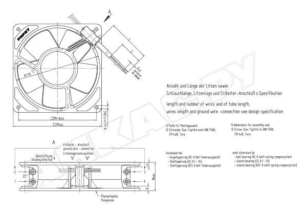 Вентилятор осевой промышленный Ebmpapst 4650 Z