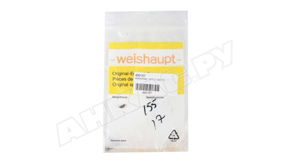 Шпонка сегментная Weishaupt 3х3,7 DIN 6888 C45K