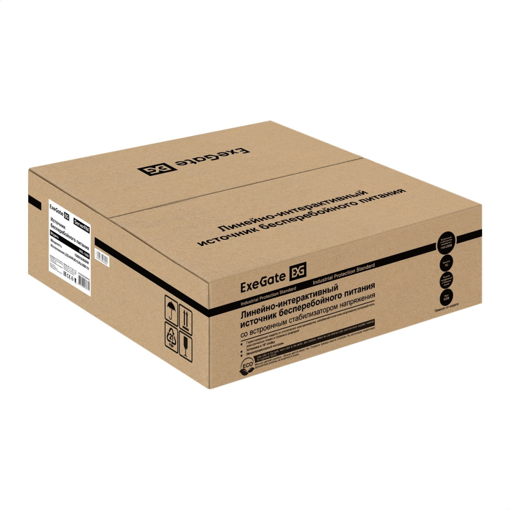 ИБП ExeGate ServerRM UNL-1000.LCD.AVR.6C13.RJ.USB.1U