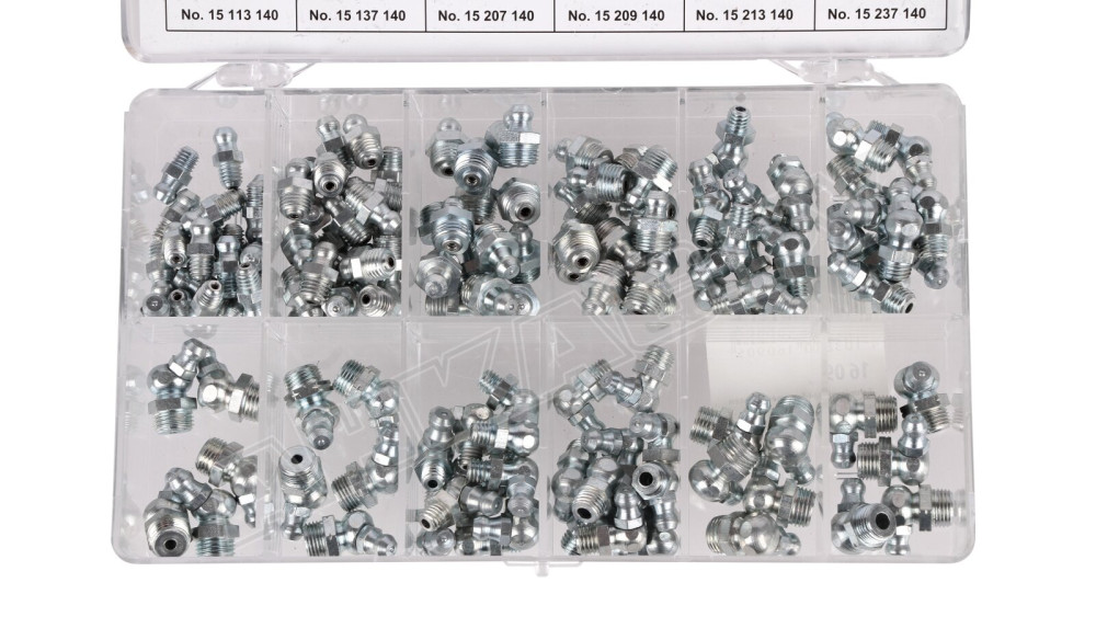 Набор пресс-масленок Pressol 140 шт, 16090