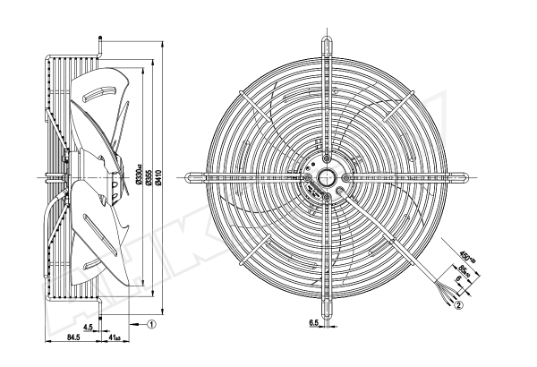 Вентилятор осевой промышленный Ebmpapst S4E330AP1834