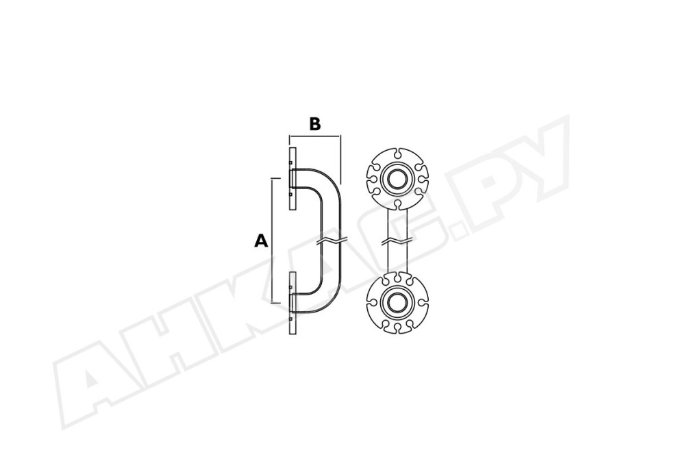 Фланцевая трубка Piusi 341 мм, R12172000