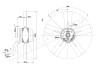 Вентилятор осевой промышленный Ebmpapst A2E300AC4702