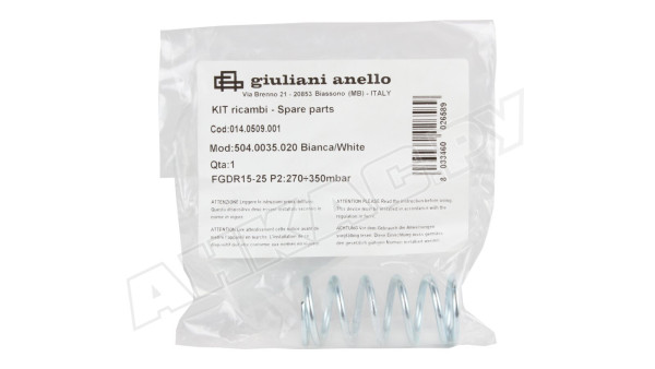 Пружина белая Giuliani Anello 270-450 мбар 504.0035.020