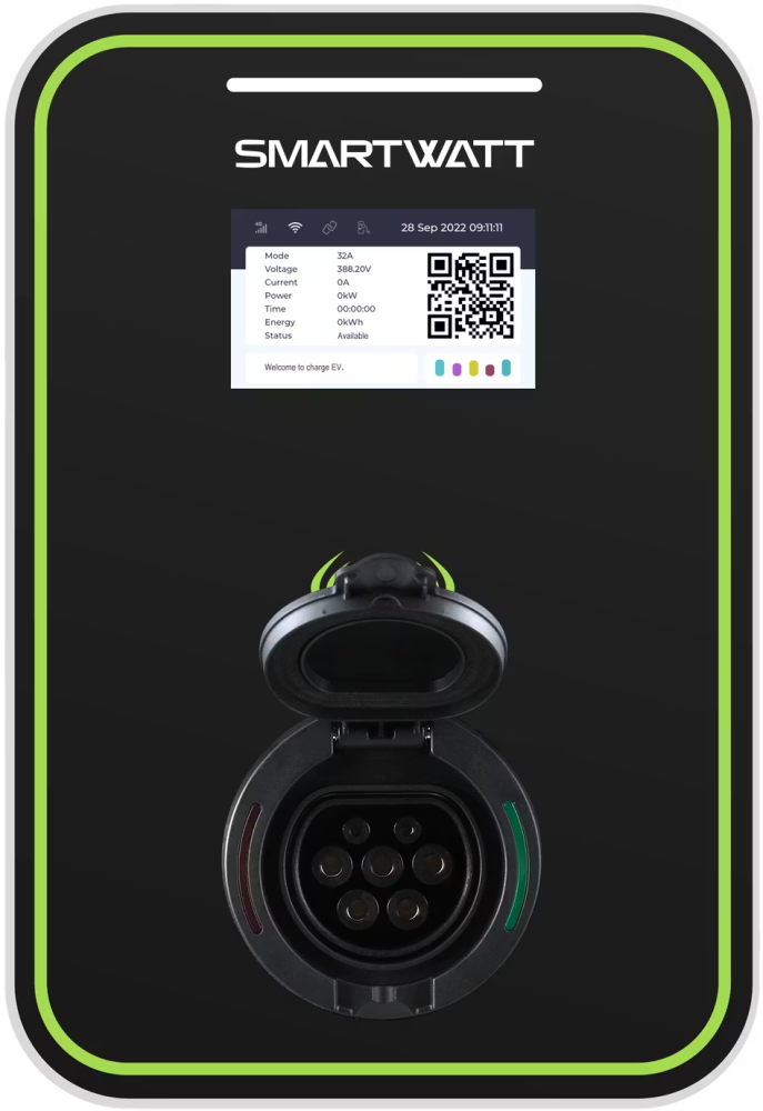 Электрозарядная станция SMARTWATT EVC AC 22K 3P CO Type2