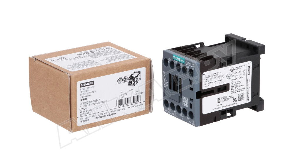 Контактор Siemens Sirius 3RT2016-1BB42