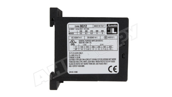 Миниконтактор Lovato 11 BG12 10 A230