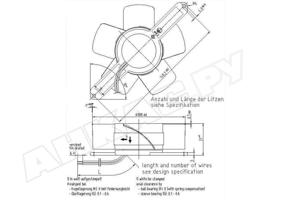 Вентилятор осевой промышленный Ebmpapst 4600 TZ
