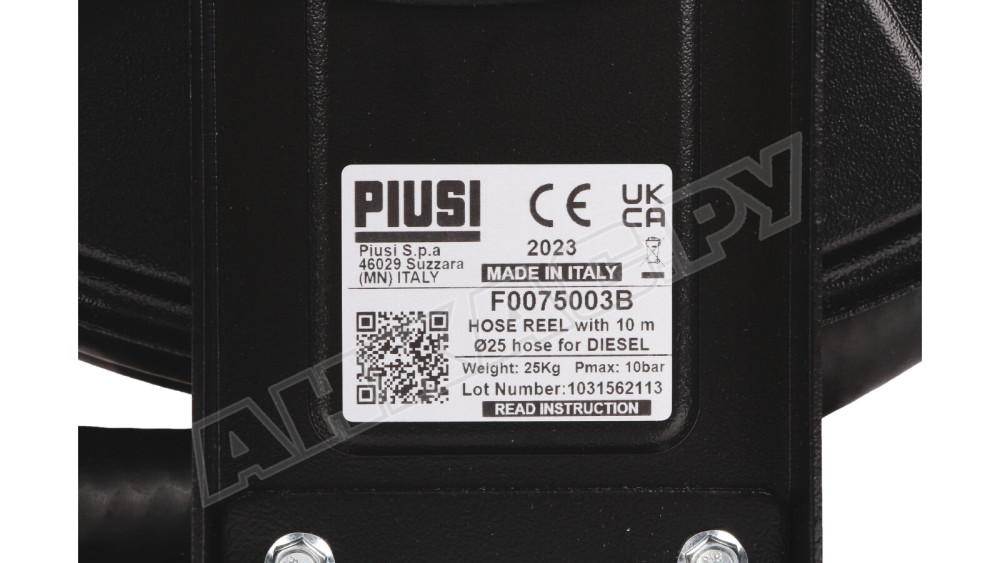Катушка со шлангом Piusi BIG 10x1”