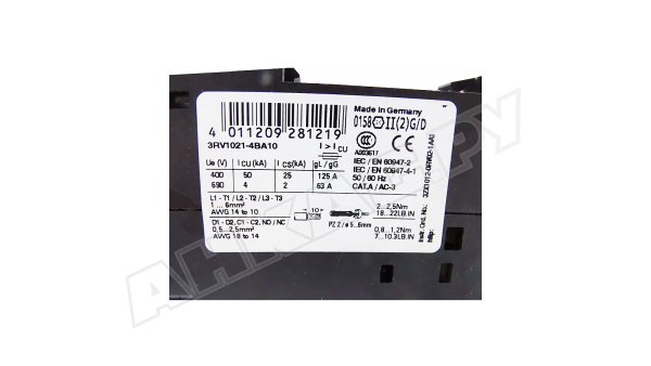 Автоматический выключатель Siemens Sirius, 3RV1021-4BA10