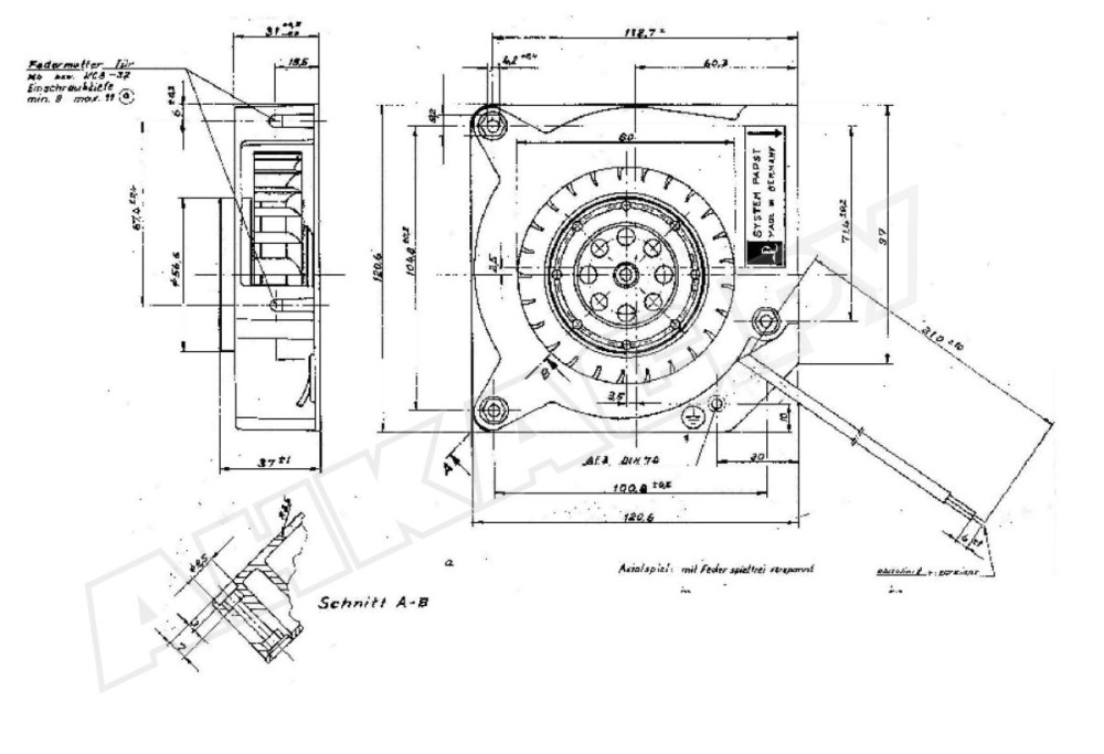 Центробежный вентилятор Ebmpapst RL 90-18/56