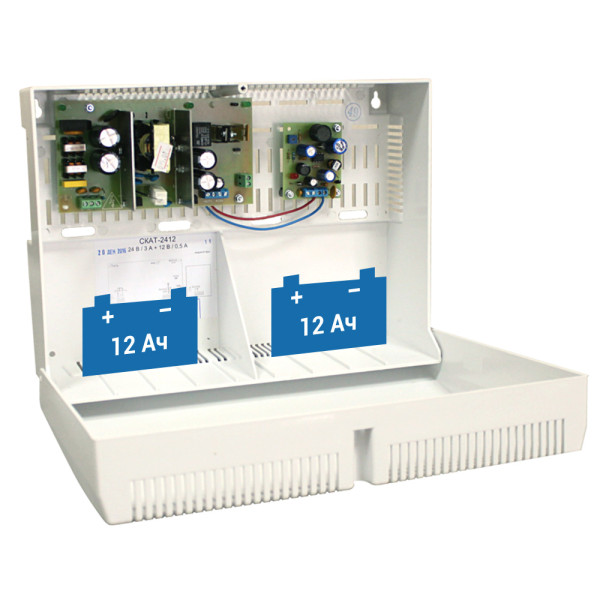 ИБП СКАТ-2412 СКАТ ИБП-24/2,5(12/0,5)-2X12