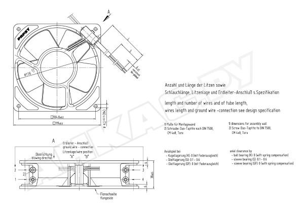 Вентилятор осевой промышленный Ebmpapst 4600 Z