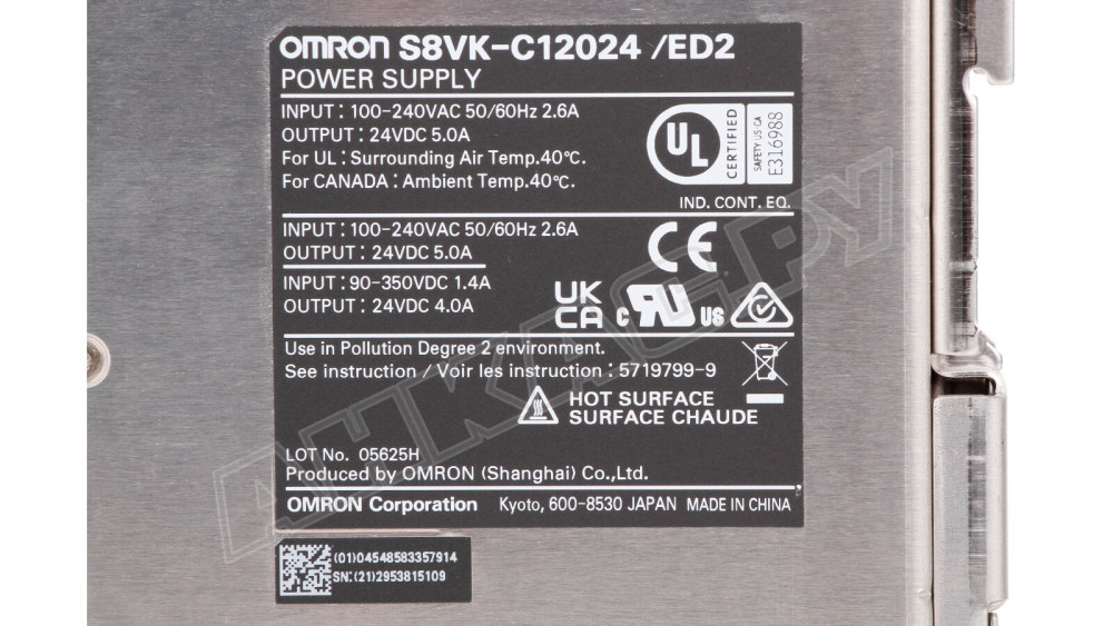 Блок питания Omron S8VK-C12024/ED2