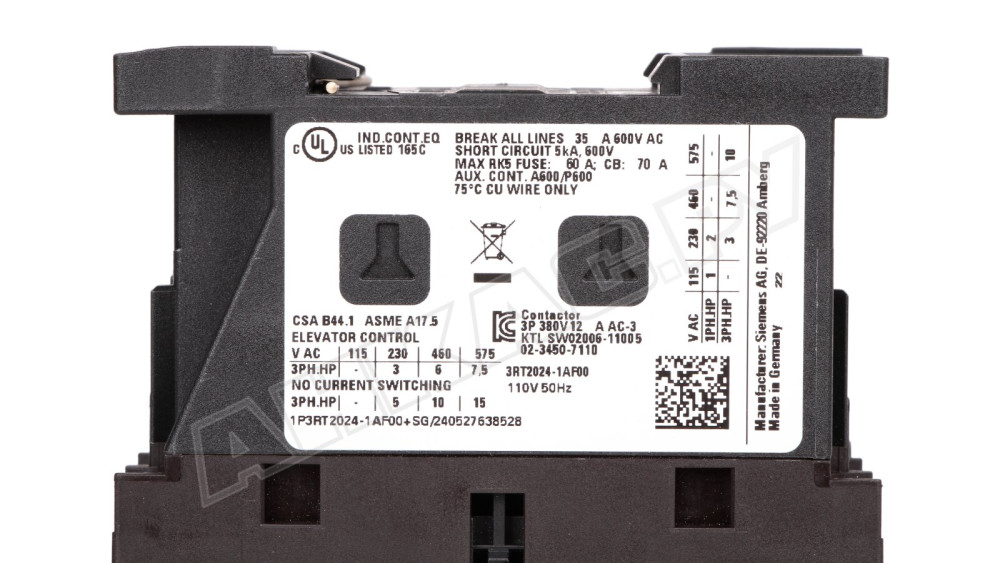 Контактор Siemens, 3RT2024-1AF00