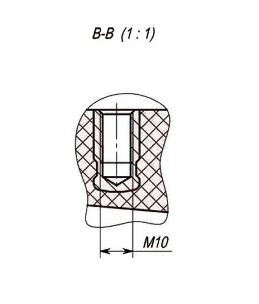 Полимерный изолятор проходной 10 кВ ИПЭЛ 10-062-00 УХЛ2