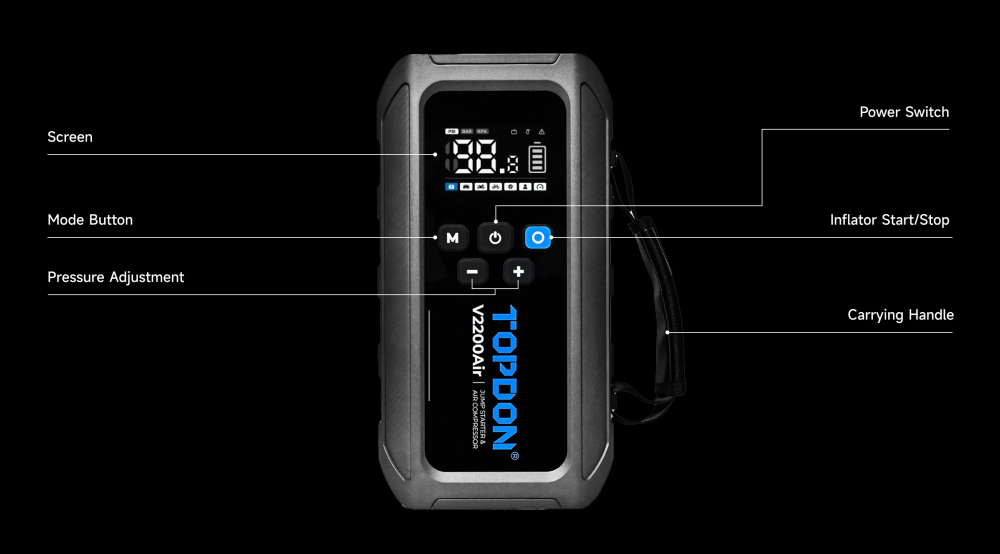 Пусковое устройство TOPDON V2200Air