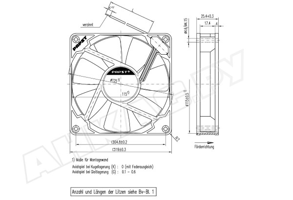 Вентилятор осевой промышленный Ebmpapst 4414 FD