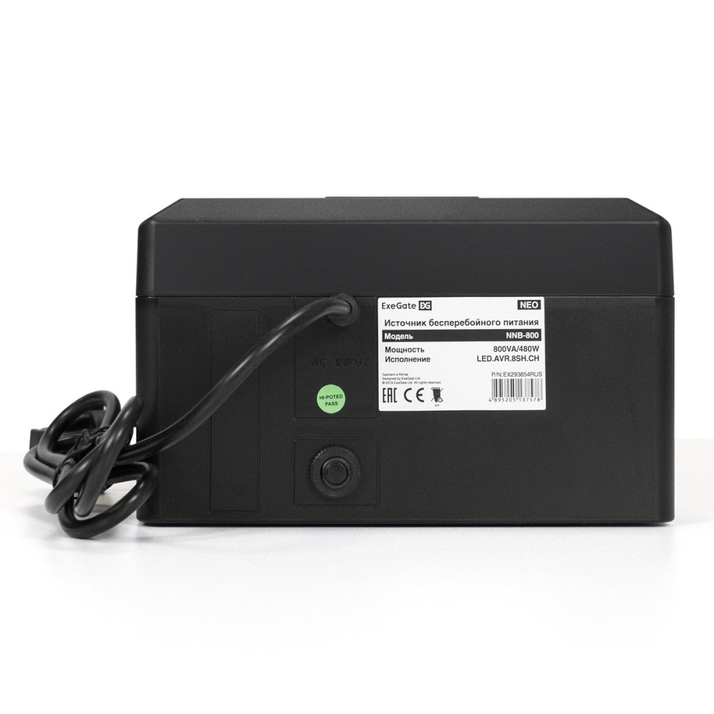 ИБП ExeGate NEO NNB-800.LED.AVR.8SH.CH