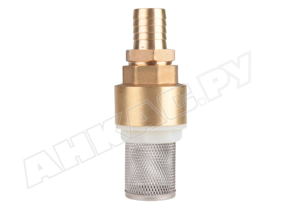 Клапан обратный приемный с сеткой 3/4 дюйма, латунь