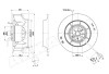 Центробежный вентилятор Ebmpapst, R2E225-RA92-09