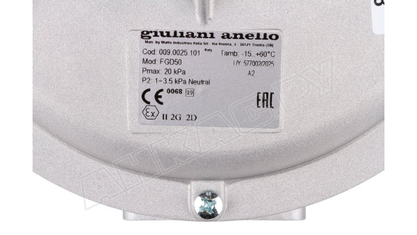Регулятор давления газа Giuliani Anello FGD50