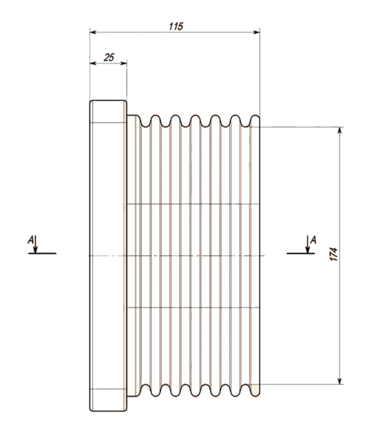 Полимерный изолятор проходной тупиковый 10 кВ ИПЭЛТ 10-077-10 УХЛ2