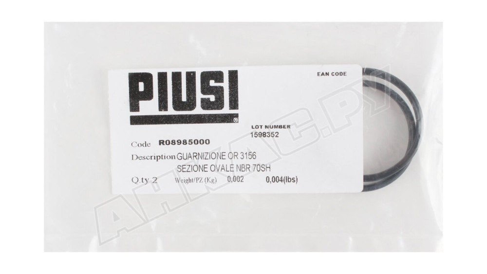 Овальное уплотнительное кольцо Piusi, R08985000