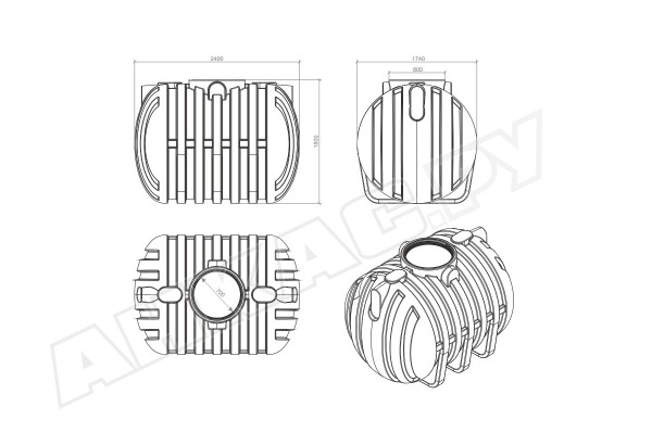 Подземная Емкость DL 9000