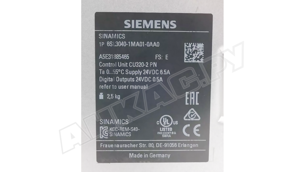 Управляющий модуль Siemens 6SL3040-1MA01-0AA0